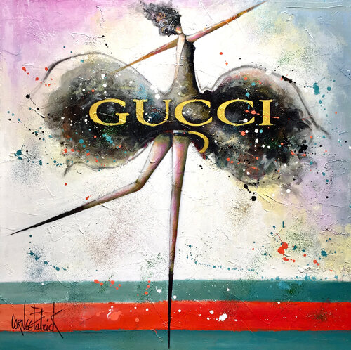 I love you dressed in GUCCI di Patrick Cornée, Pittura in vendita su Singulart