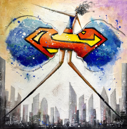 Supergirl di Patrick Cornée, Pittura in vendita su Singulart