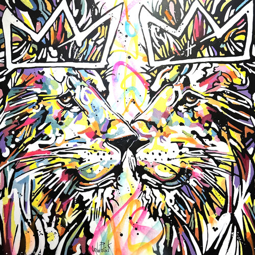 Les lions sont des rois von Patrick Cornée, Malerei kaufen auf Singulart