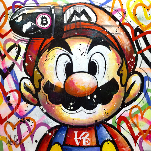 Mario is in LOVE di Patrick Cornée, Pittura in vendita su Singulart