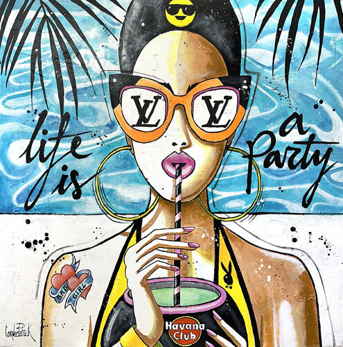 Life is a party di Patrick Cornée, Pittura in vendita su Singulart