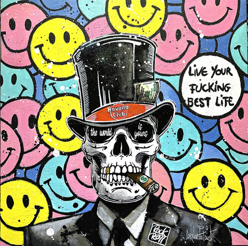 Live your fucking best life van Patrick Cornée, Schilderij te koop op Singulart