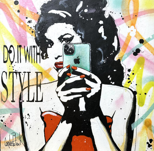 Amy Winehouse, do it with style di Patrick Cornée, Pittura in vendita su Singulart