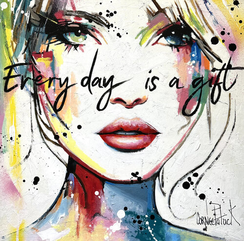 Every day is a gift di Patrick Cornée, Pittura in vendita su Singulart