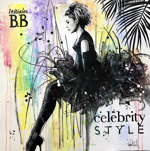 Brigitte Bardot, celebrity style von Patrick Cornée, Malerei kaufen auf Singulart