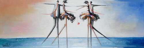 Summer party di Patrick Cornée, Pittura in vendita su Singulart