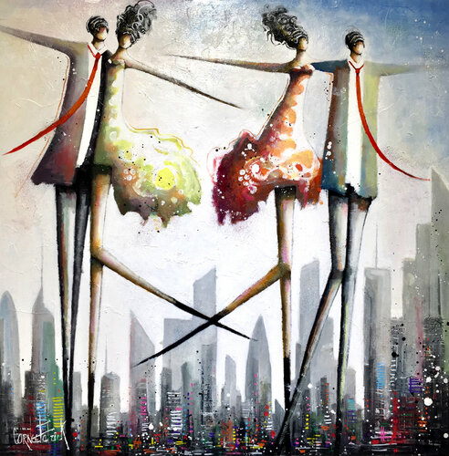 Freedom in the world II de Patrick Cornée, Pintura a la venta en Singulart