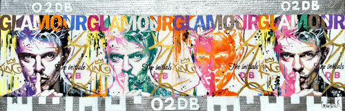 The king of the pop David Bowie di Patrick Cornée, Pittura in vendita su Singulart