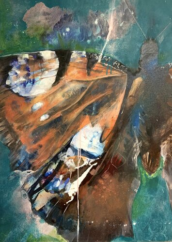 Falter I di Marion Doxie Delaubell, Pittura in vendita su Singulart