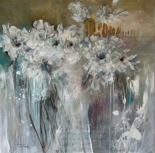 Fragrance of a spring feeling par Marion Doxie Delaubell, Peinture en vente sur Singulart