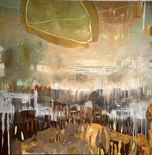 In the fields II par Marion Doxie Delaubell, Peinture en vente sur Singulart