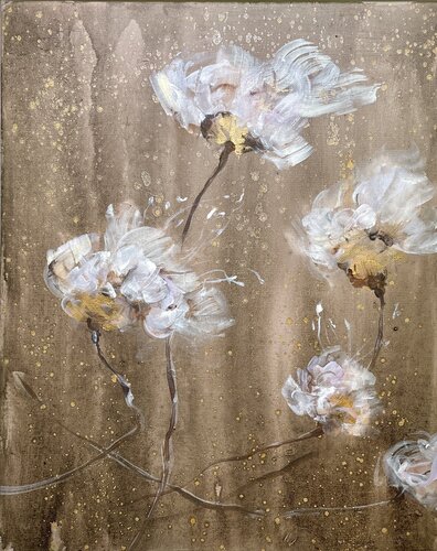 Nachtgedanken II par Marion Doxie Delaubell, Peinture en vente sur Singulart
