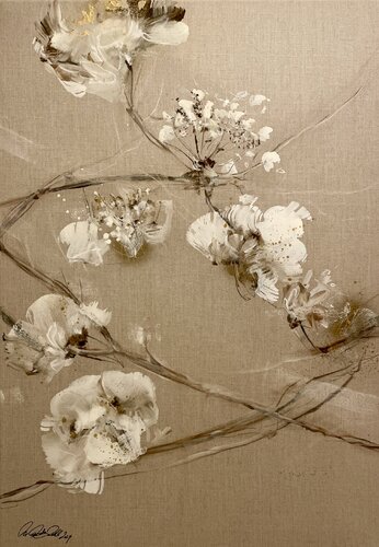 In the sands II par Marion Doxie Delaubell, Peinture en vente sur Singulart