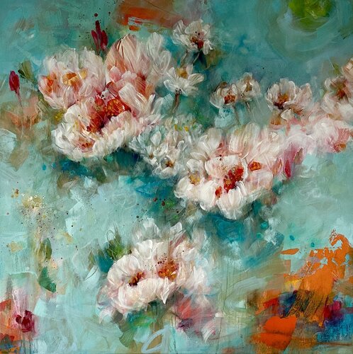 One day at a time II par Marion Doxie Delaubell, Peinture en vente sur Singulart