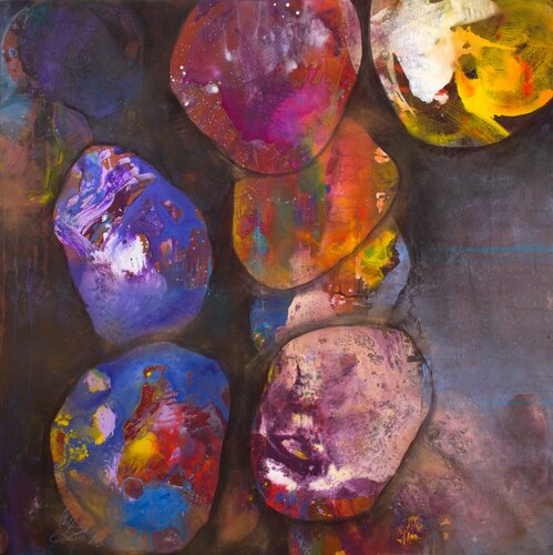 Findlinge IVa van Marion Doxie Delaubell, Schilderij te koop op Singulart