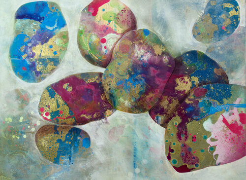 Findlinge II par Marion Doxie Delaubell, Peinture en vente sur Singulart