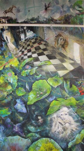 Utopia (Diptychon) von Marion Doxie Delaubell, Malerei kaufen auf Singulart