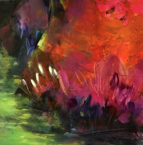 Am Wildbach I par Marion Doxie Delaubell, Peinture en vente sur Singulart