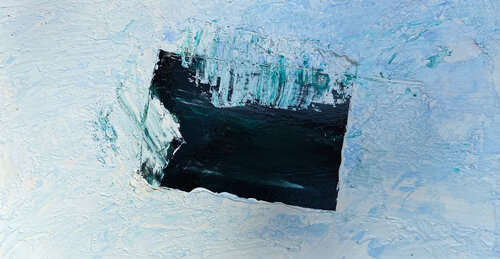 Title: One Degree Ice Cut No.2020022 par Cheryl Johnson, Peinture en vente sur Singulart