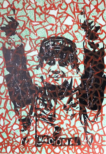 "the legend" Ayrton Senna under cover di MARCO STAZZINI aka STOZ, Pittura in vendita su Singulart