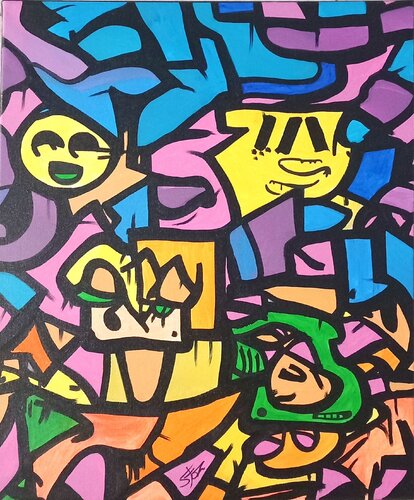invasion di MARCO STAZZINI aka STOZ, Pittura in vendita su Singulart