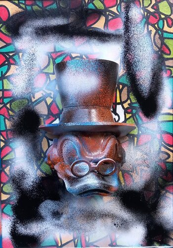 MIster Duck von MARCO STAZZINI aka STOZ, Malerei kaufen auf Singulart