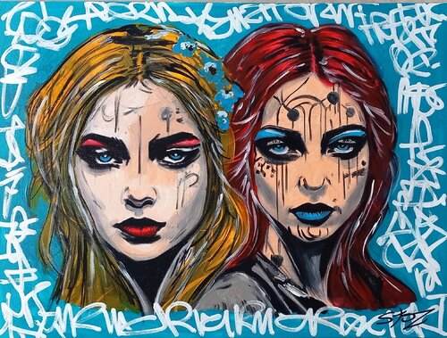 twins von MARCO STAZZINI aka STOZ, Malerei kaufen auf Singulart