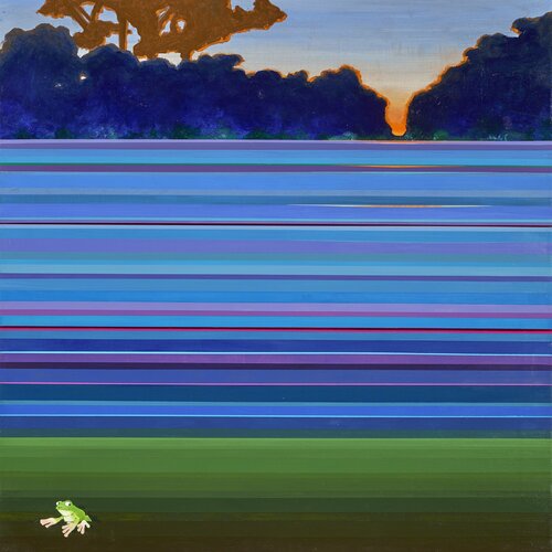 L'ÉTANG SONDUR pour Marlo by Jean-Jacques Mendez, Painting for Sale on Singulart