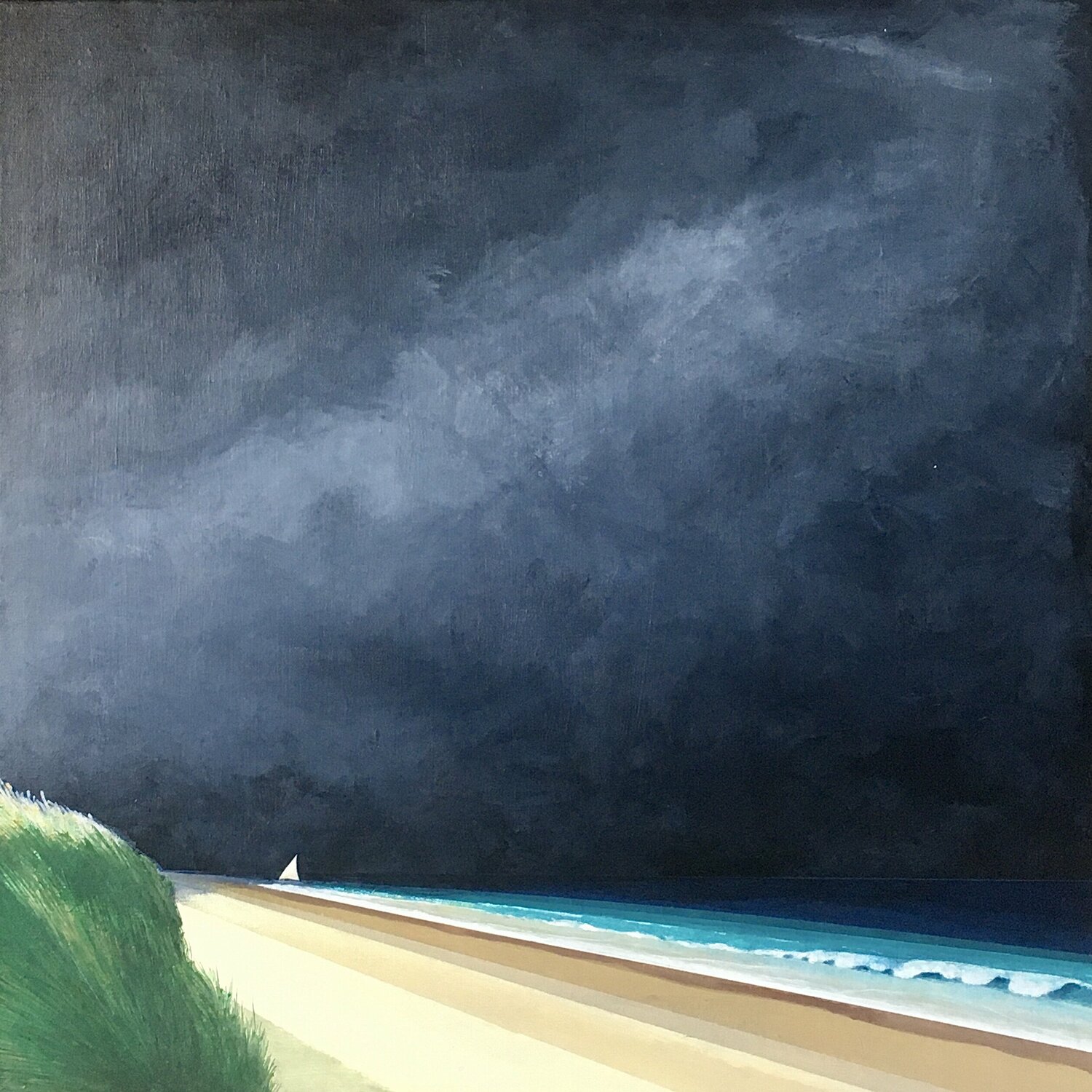 Storm threatens Nungwi, Zanzibar Jean-Jacques Mendez Originalgemälde zu verkaufen