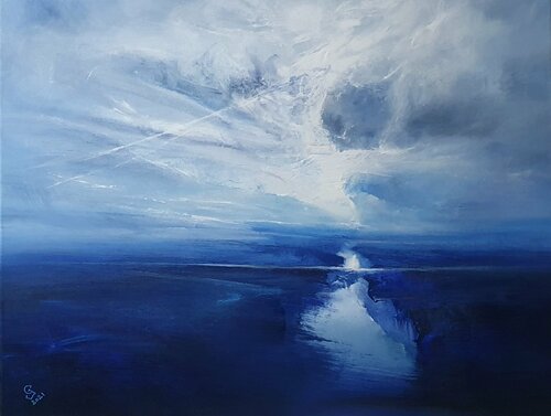 " Across The Blue Land " di Ivan Grozdanovski, Pittura in vendita su Singulart