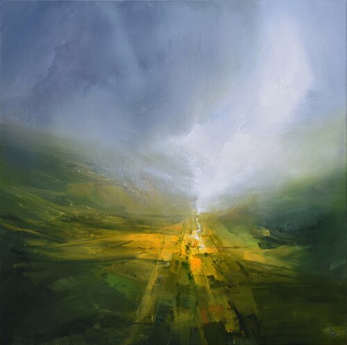 " The secret of the green valley - 3 " di Ivan Grozdanovski, Pittura in vendita su Singulart