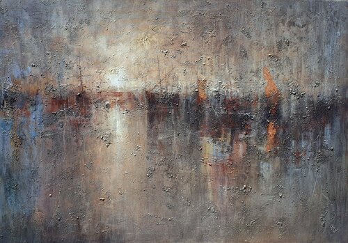 " Harbor of destroyed dreams - Utopia " di Ivan Grozdanovski, Pittura in vendita su Singulart