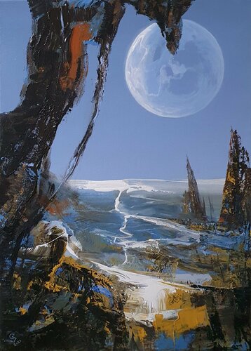 " Another Moon " von Ivan Grozdanovski, Malerei kaufen auf Singulart