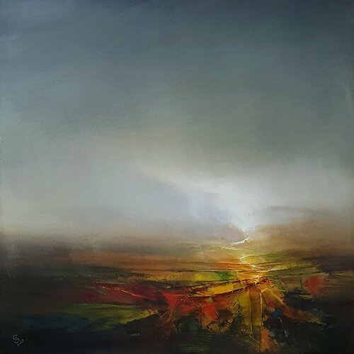 " Agartha - Crimson valley " di Ivan Grozdanovski, Pittura in vendita su Singulart