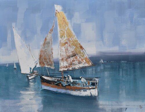 " Sailing in the summer Breeze " di Ivan Grozdanovski, Pittura in vendita su Singulart