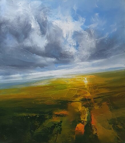 " Where Heaven Touches the Earth - 3 " di Ivan Grozdanovski, Pittura in vendita su Singulart