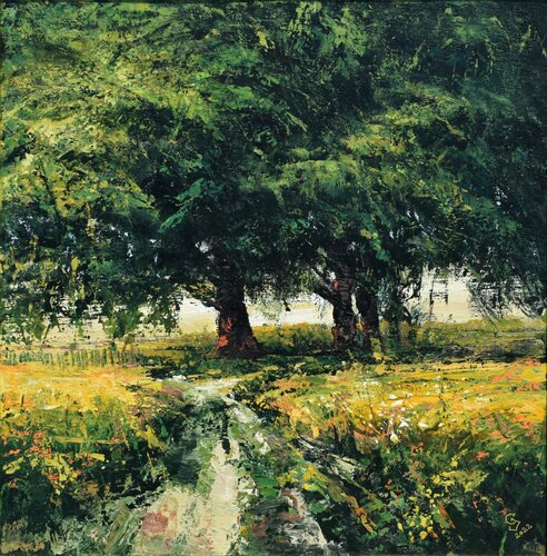 " Through Yellow Harmony - 2 " di Ivan Grozdanovski, Pittura in vendita su Singulart