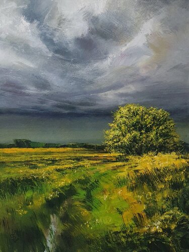 " Through Yellow Harmony - 3 " van Ivan Grozdanovski, Schilderij te koop op Singulart