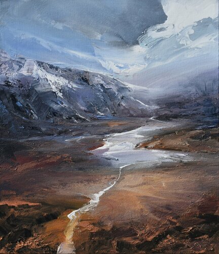 " Agartha - Southern glacier " van Ivan Grozdanovski, Schilderij te koop op Singulart