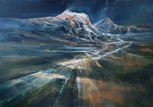 " Agartha - On the path to Valhalla 2 " van Ivan Grozdanovski, Schilderij te koop op Singulart