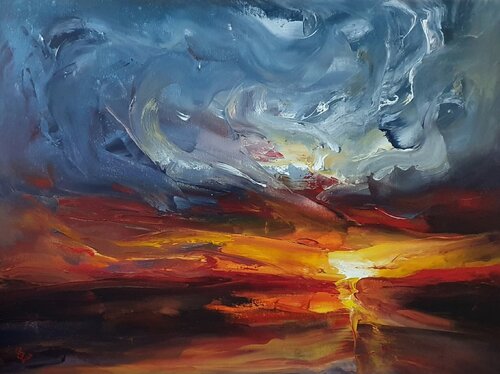 " Evening Dance " van Ivan Grozdanovski, Schilderij te koop op Singulart