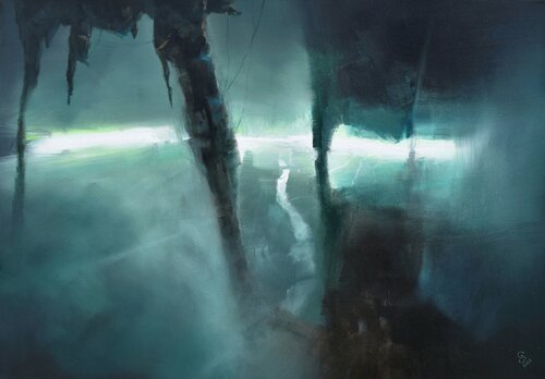 " Agartha - Cave City " von Ivan Grozdanovski, Malerei kaufen auf Singulart