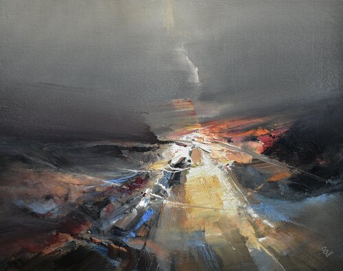 " Agartha - In the Light Beneath the Shadow 2 " van Ivan Grozdanovski, Schilderij te koop op Singulart