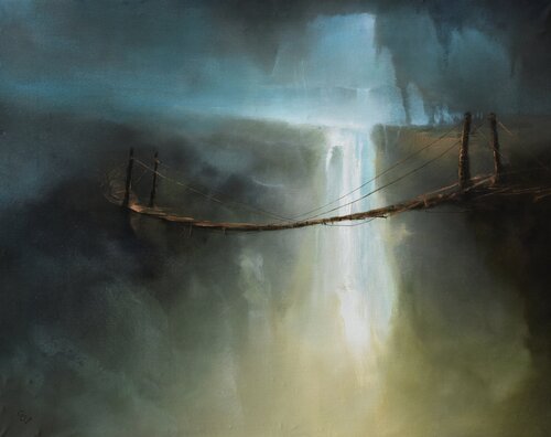 " Agartha - Under the Mountain 2 " di Ivan Grozdanovski, Pittura in vendita su Singulart