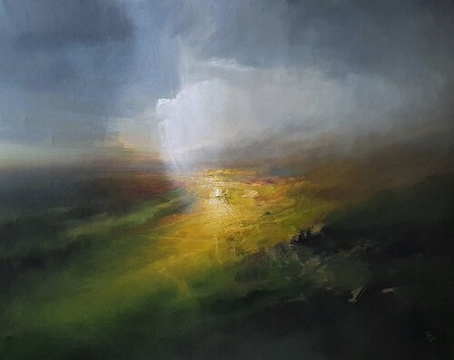 " The secret of the green valley - 7 " di Ivan Grozdanovski, Pittura in vendita su Singulart