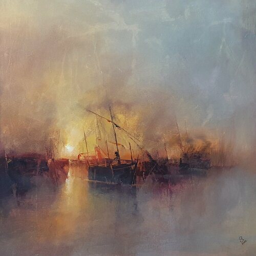 " Harbor of destroyed dreams - Hazy morning " Ivan Grozdanovski