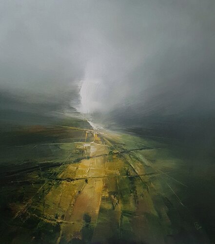 " The secret of the green valley - 4D " di Ivan Grozdanovski, Pittura in vendita su Singulart