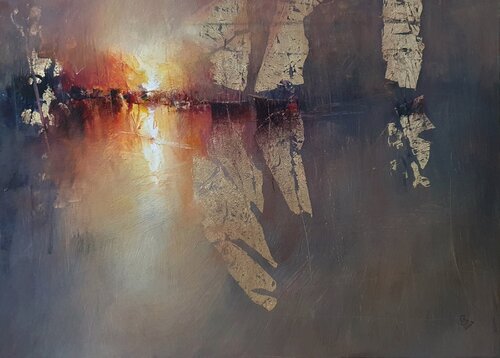 " Harbor of destroyed dreams - The Golden Hour " by Ivan Grozdanovski, 회화 for Sale on Singulart