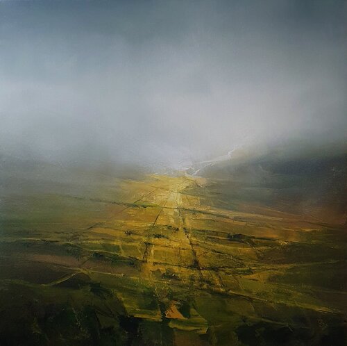 " Agartha - Above the Golden Fields - 4 " van Ivan Grozdanovski, Schilderij te koop op Singulart