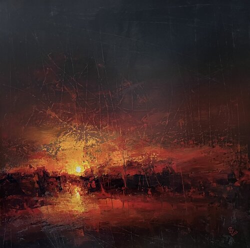 " Light up the darkness - 2 " van Ivan Grozdanovski, Schilderij te koop op Singulart